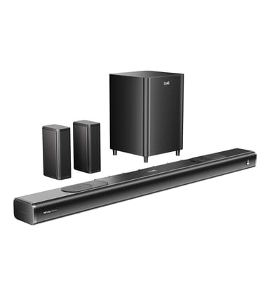 boAt Aavante Prime 7.1.4 7050DA | 700W RMS Soundbar with Dolby Atmos, Wired Subwoofers & Wireless Satellites boAt Aavante Prime 7.1.4 7050DA | 700W RMS Soundbar with Dolby Atmos, Wired Subwoofers & Wireless Satellites - Premium Black