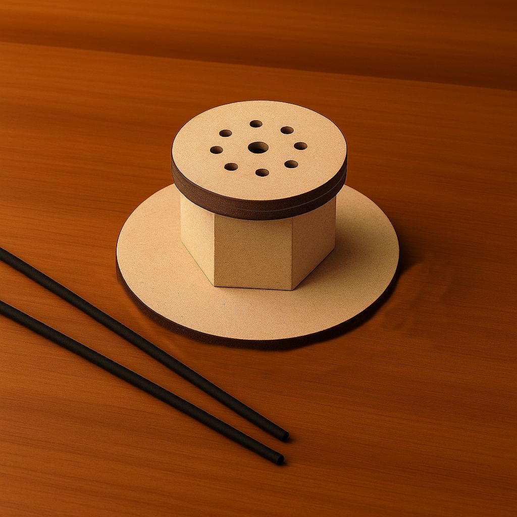 Dbeautify's DIY Hexagon MDF Stick Holder