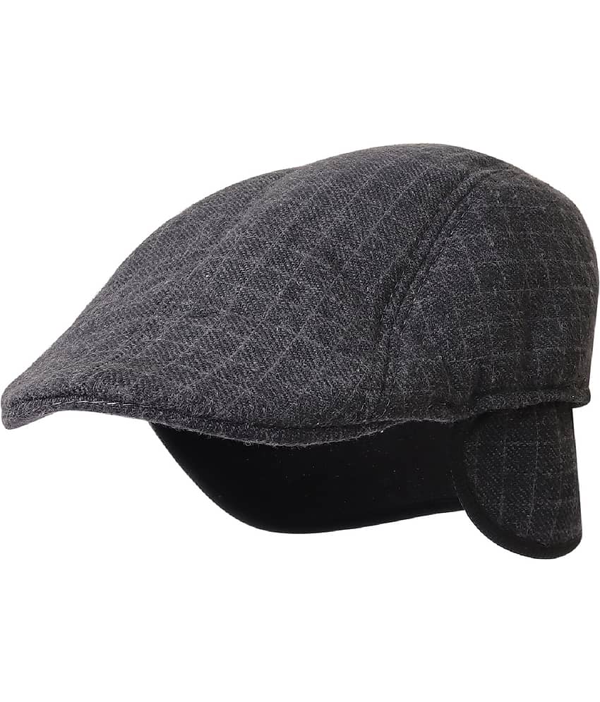 Zacharias Pack of 1 Cotton Blend Men's Cap ( Black )