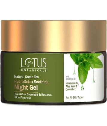 Lotus Botanicals Natural Green Tea HydraDetox Soothing Night Gel with Niacinamide, 50g