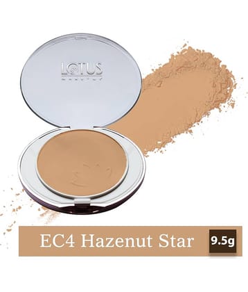 Lotus Makeup Ecostay Ideal Finish Pressed Powder Hazelnut Star, EC4, 9.5g (Pack of 1)