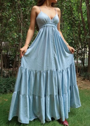 Cinderella Long Dress-XXS