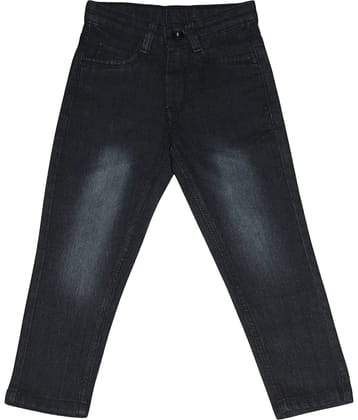 Aflash Pack of 1 Boys Cotton Spandex Jeans ( Black )