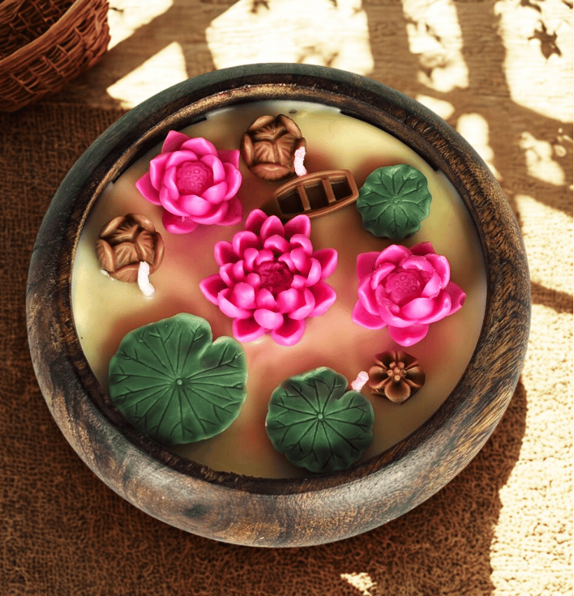Lotus Pond In Urli 5 Inch