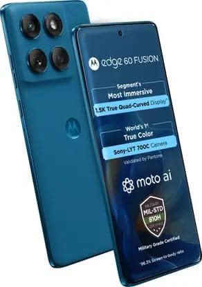 Motorola Edge 60 Fusion (Mykonos Blue, 12, GB, 256) Motorola Edge 60 Fusion (Mykonos Blue, 12, GB, 256) - Pantone Mykonos Blue