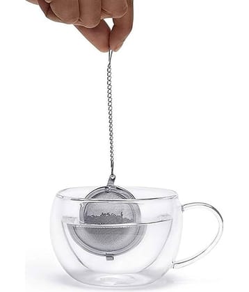 Shopeleven Silver Steel Strainer ( Pack of 1 )