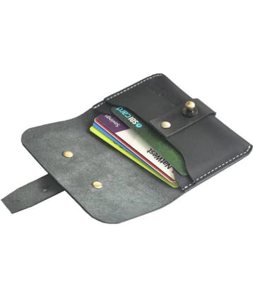 Hide&Sleek Black Genuine Leather Belt Loop Card ATM Holder