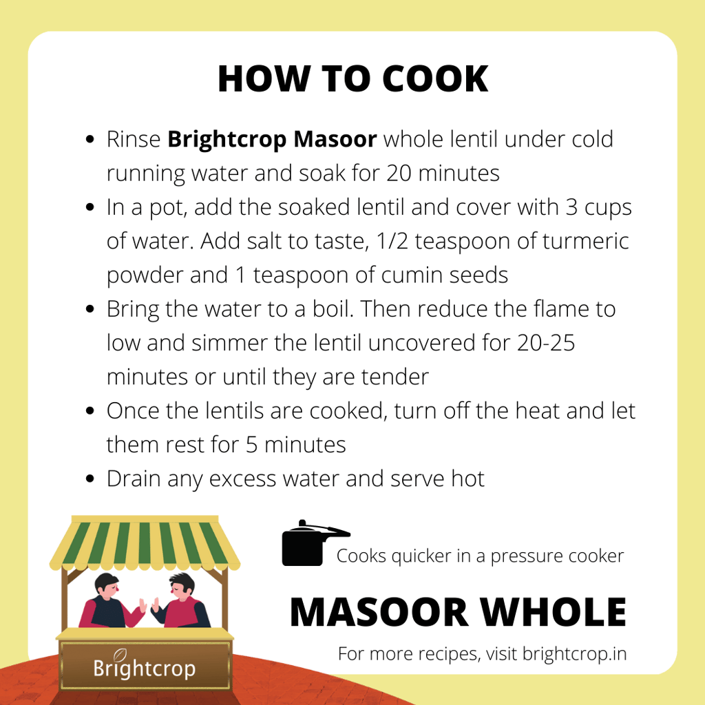 Pink Lentil | Masoor (Whole) (1Kg Pack)