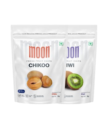 Moon Freeze Dried Chikoo Chips and Kiwi Combo, 32 gm