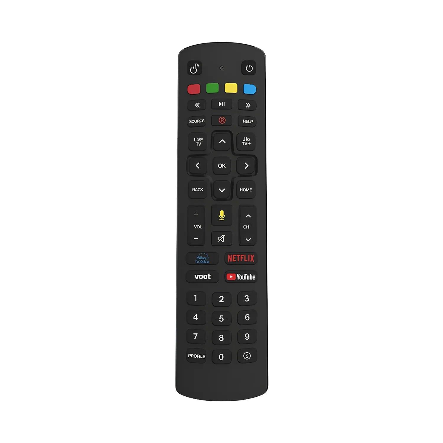 Muvit Voice Remote for Jio Fiber Set Top Box with Voice Control Function