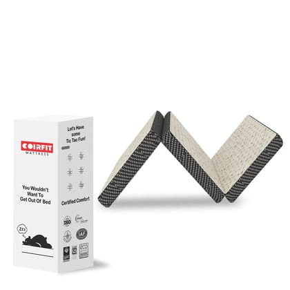 COIRFIT GenX 3 Fold 3 inch Queen Bonded Foam Mattress (L X W: 72 inch X 60 inch)