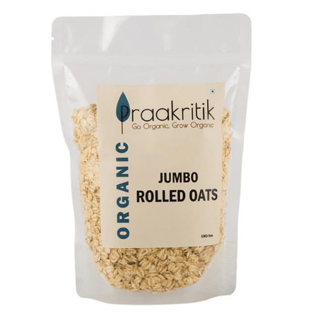 Prakritik Organic Jumbo Rolled Oats 500g