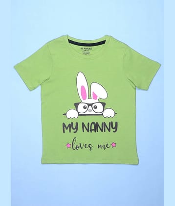 Be Awara Pack of 1 Boys Cotton T-Shirt ( Green )