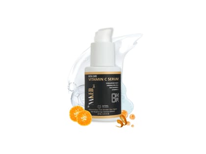 By NAKED fact Vitamin C Face Serum with Niacinamide & Hyaluronic Acid, Fades Dark Spots, Boosts Collagen, Brightens Skin, For All Skin Types, For Men & Women 30 ml