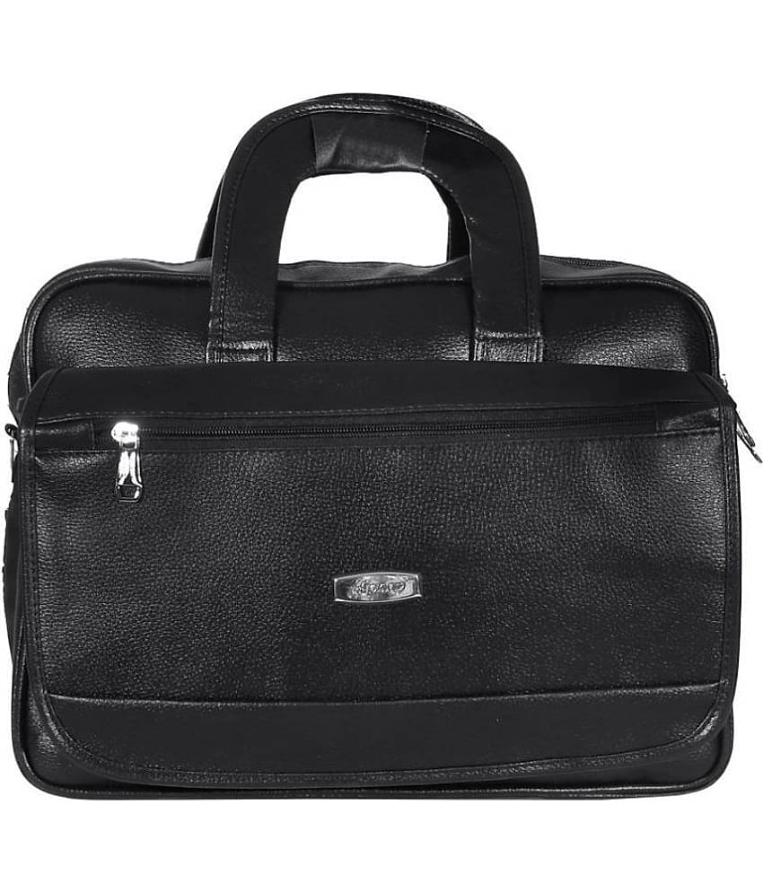 Apnav - Black P.U Office Bag