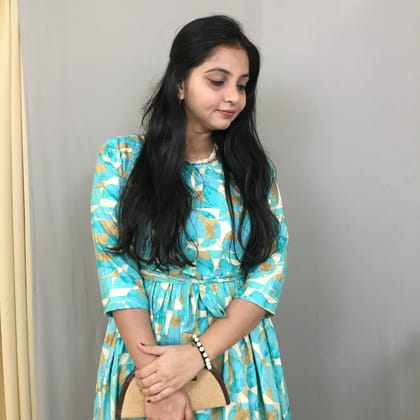 Geometric - Sea Green - Maternity Kurti with Feeding Zips - Soft Rayon-36 - 38 ( S - M )