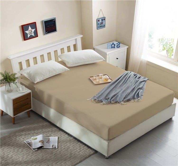 COIRFIT COTTON TERRY WATERPROOF SINGLE MATTRESS PROTECTOR (Beige)