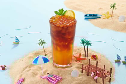 Mango Cold Brew (with Popping Boba)