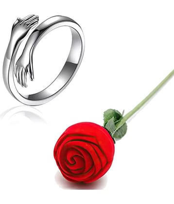FASHION FRILL - Silver Rings ( Pack of 2 )
