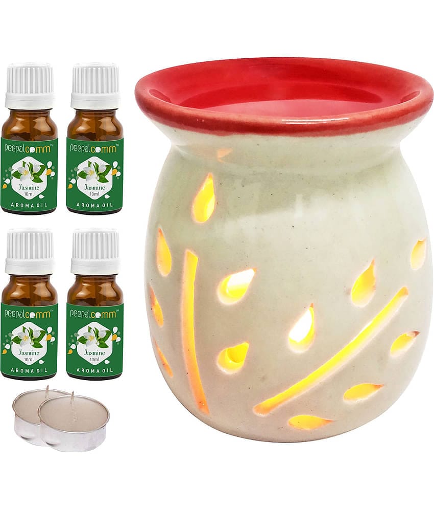 Peepalcomm Ceramic Aroma Oils & Diffusers Set - Pack of 7