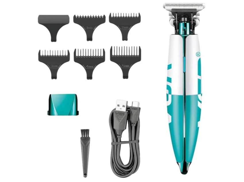 VGR V-958 Trimmer 180 min Runtime 5 Length Settings (Blue, White)