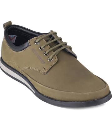 Red Chief Olive Men's Derby Formal Shoes