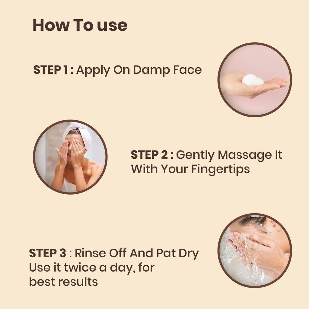 Rice Water Face Wash With Rice Water and Honey - Minimizes Pores and Skin Brightening - For All Skin Types