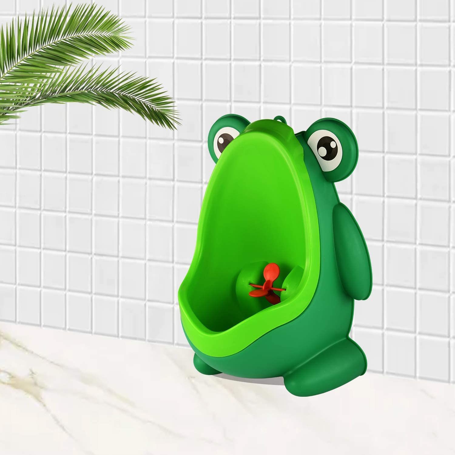 Cute Frog Standing Potty Training Urinal for Boys - Toilet with Funny Aiming Target