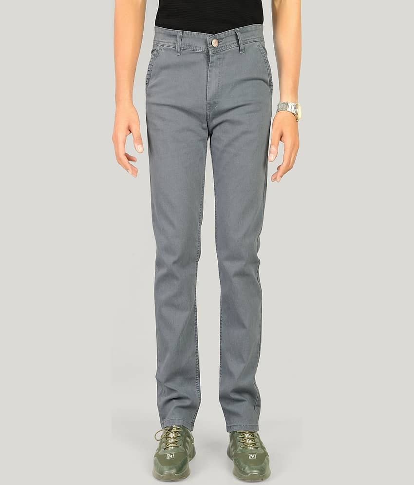 MOUDLIN Regular Fit Clean Look Men's Jeans - Dark Grey ( Pack of 1 )