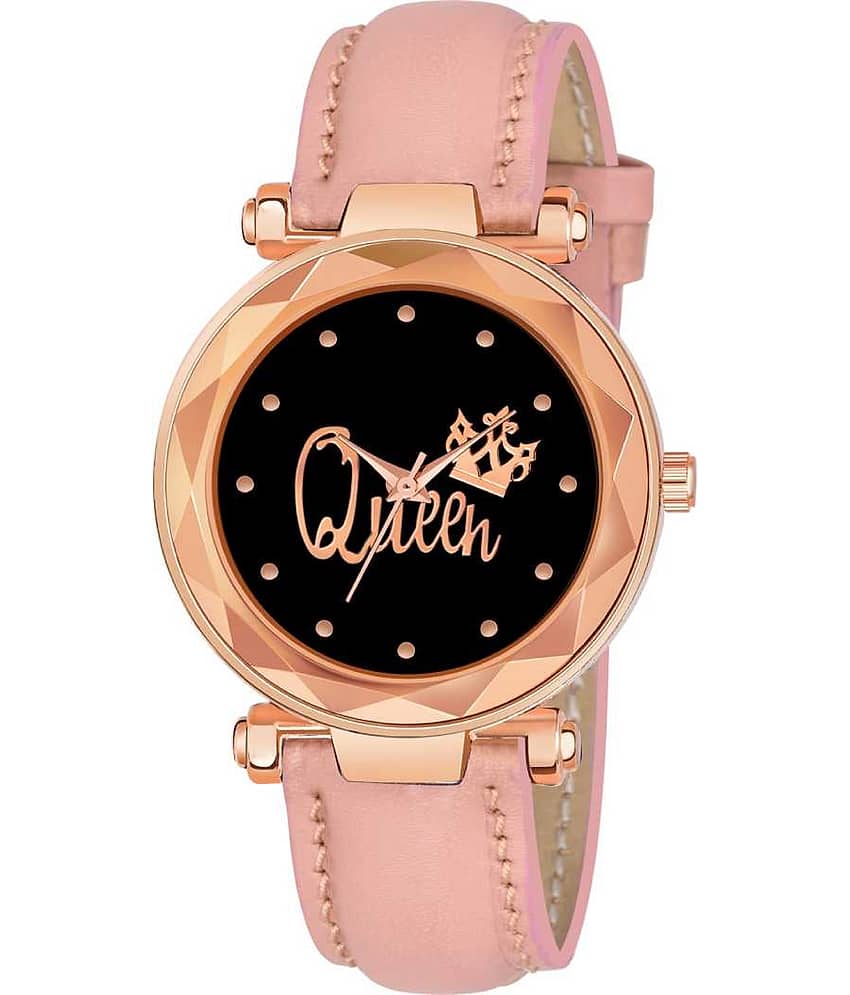 EMPERO - Pink Leather Analog Womens Watch