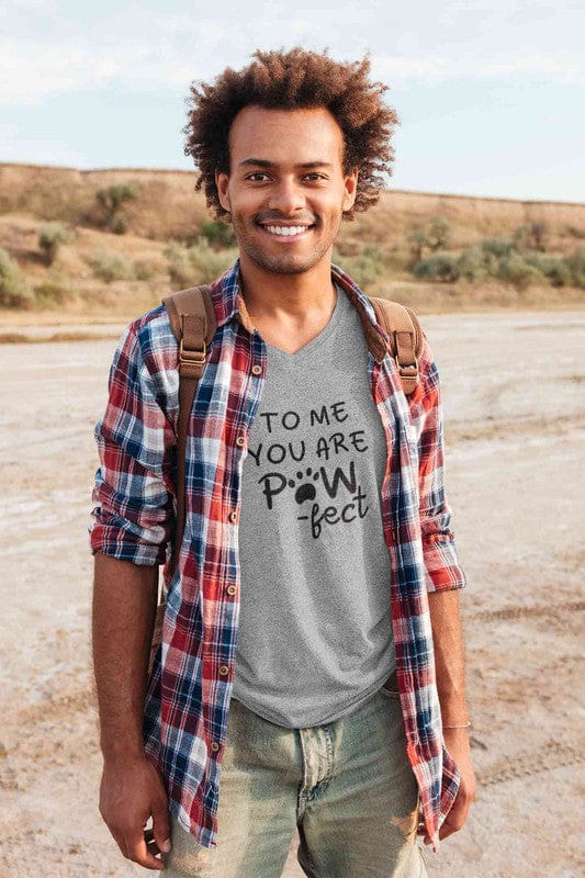 V Neck T-Shirt (Men) - Pawfect Partner (3 Colours)