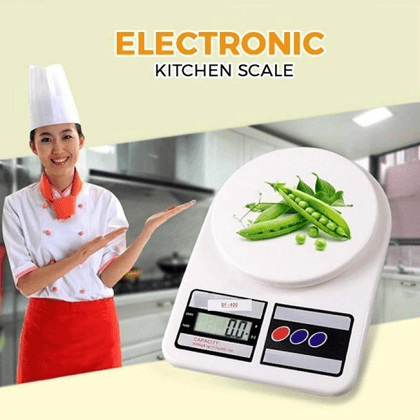 Digital Kitchen Food Weighing Scale * Weighing Scale  (White)
