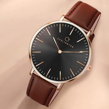 Iconic 2043 Brown Analog Mens Watch
