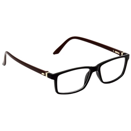 Hrinkar Plastic Full Rim Rectangle Designer frames Men & Women - HFRM-BK-BWN-11