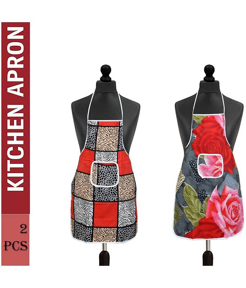 Aazeem Set of 2 Multi Printed Cotton Apron