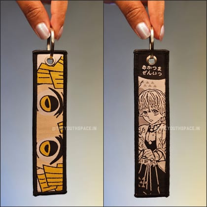 Zenitsu Flip Side Embroidered Keychain (15 cm)