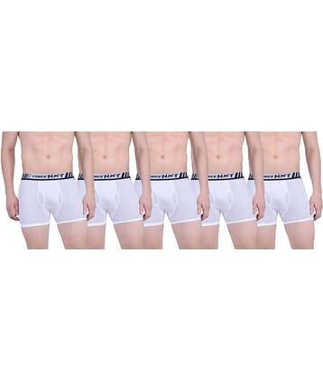 Force NXT Pack of 5 Cotton Trunks For Men's ( White )