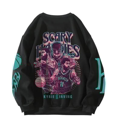 Kyrie Irving Designed Oversized Sweatshirt-S / Black