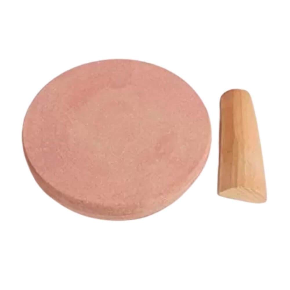 MAYAPURI Sandalwood Pata/Chandan Pata 5 inches with 1 Chandan Stick (1 Set) - Pooja Needs | Buy online on ZillyBuy