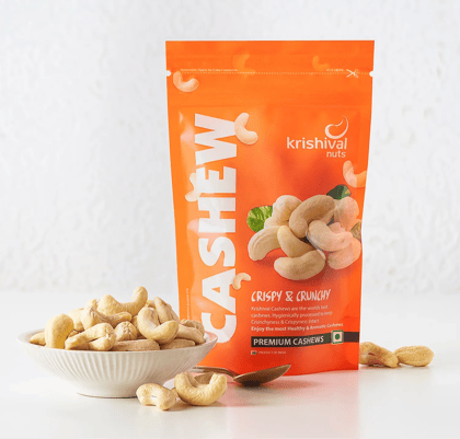 Krishival Cashew W150, 250 gm - Krishival Cashew W150, 250 gm