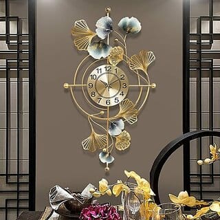 Amhomedecor Analog 107 cm X 57 cm Wall Clock (Multicolor, Without Glass, Standard)