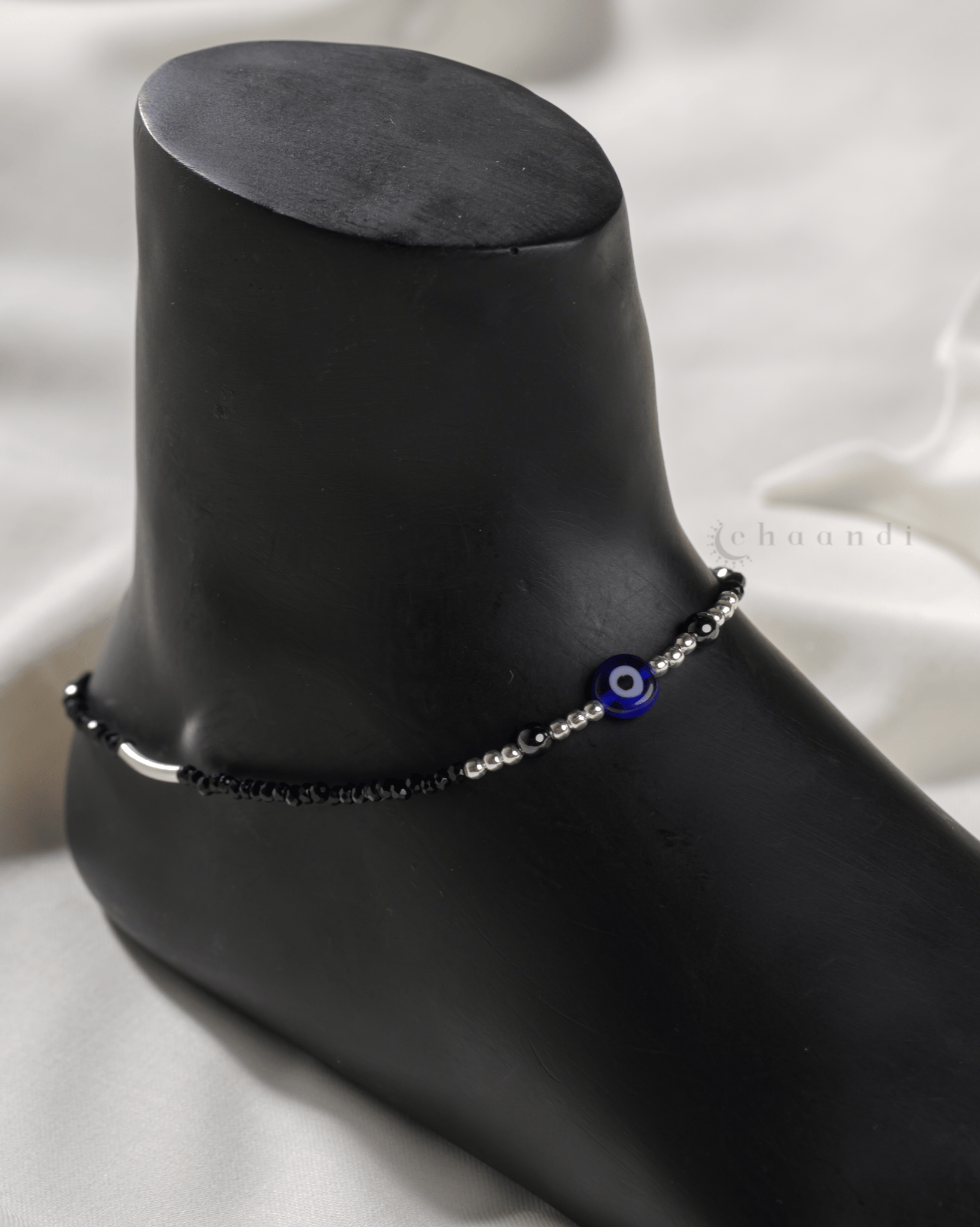 Threaded Silver Anklets CHA061 (Single)