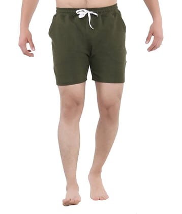 GTwo Green Cotton Blend Men's Shorts ( Pack of 1 )
