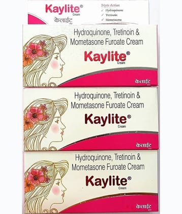 KAYLITE CREAM 15 GM ( PACK OF 3) Night Cream 45 gm Pack of 3