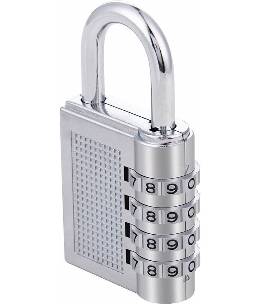 THR3E STROKES-Combination 4-Digit Safe Painted PIN Hand Bag Shaped Combination Stainless Steel Padlock Lock for