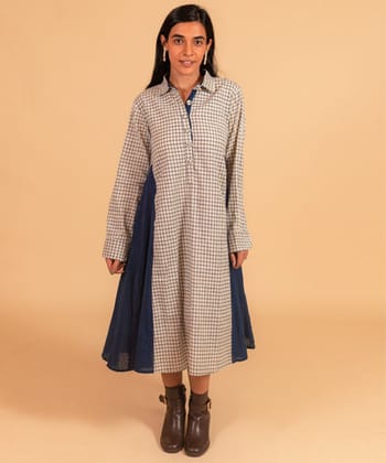 Indigo cotton handloom dress