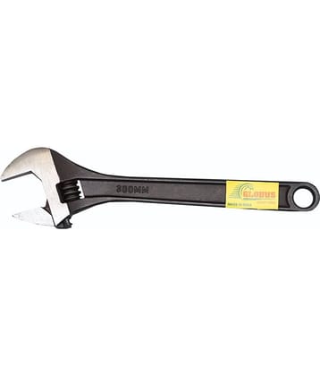 GLOBUS TOOLS BLACK CARBON STEEL 12 inch ADJUSTABLE WRENCH