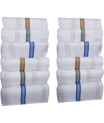 100% Cotton Handkerchief For Men & Boys Set of 12 PCs