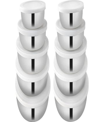 BOWLMAN Steel Food Container Set of 10 7300 mL