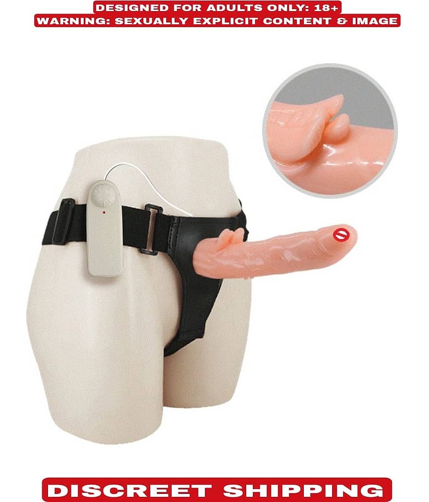 7 Inch Premium Quality Strap-on Dildo vibrator with Attached Hollow Vagina For Men And Women